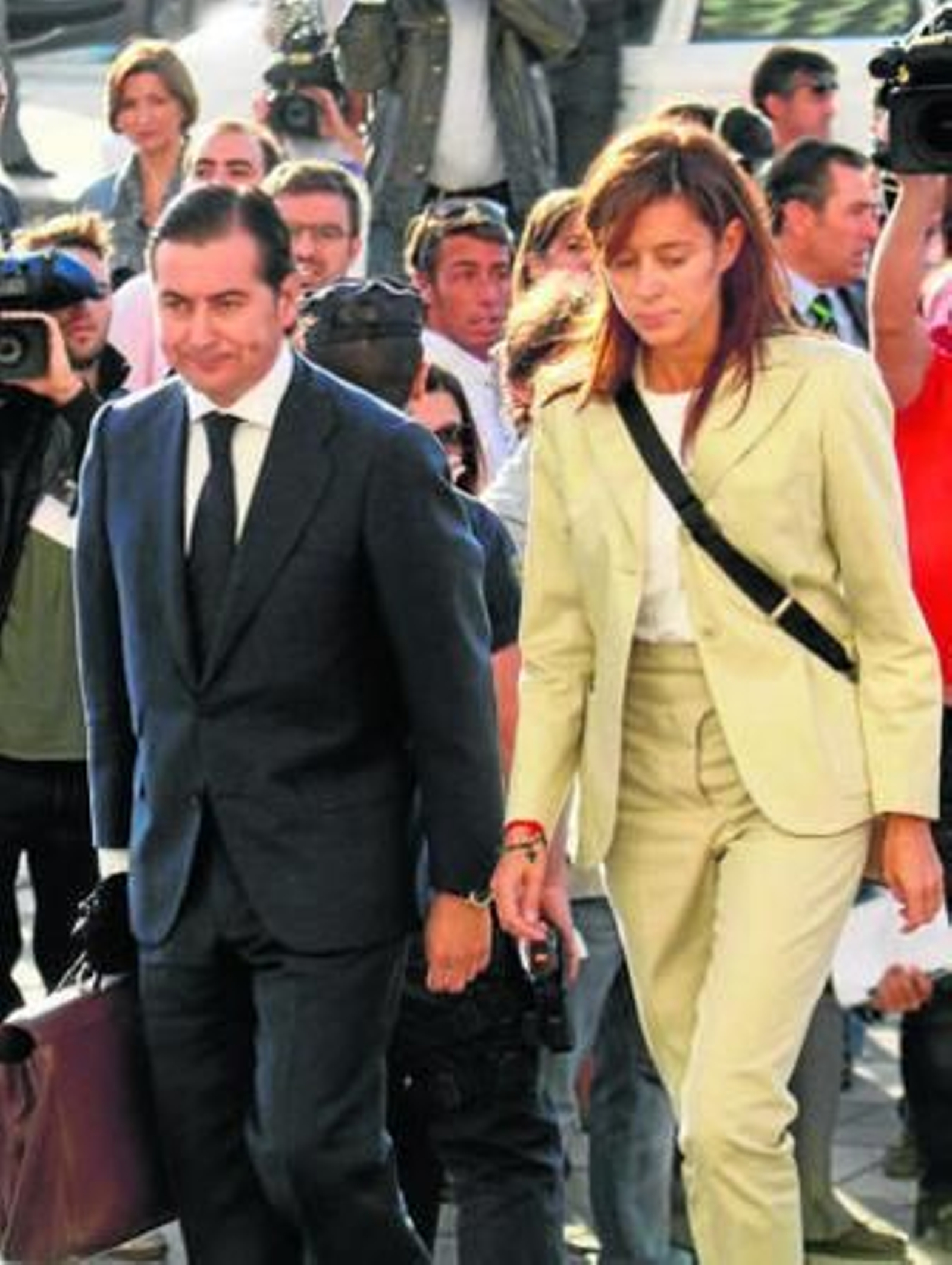 Montserrat Corulla y su abogado, en septiembre de 2010.