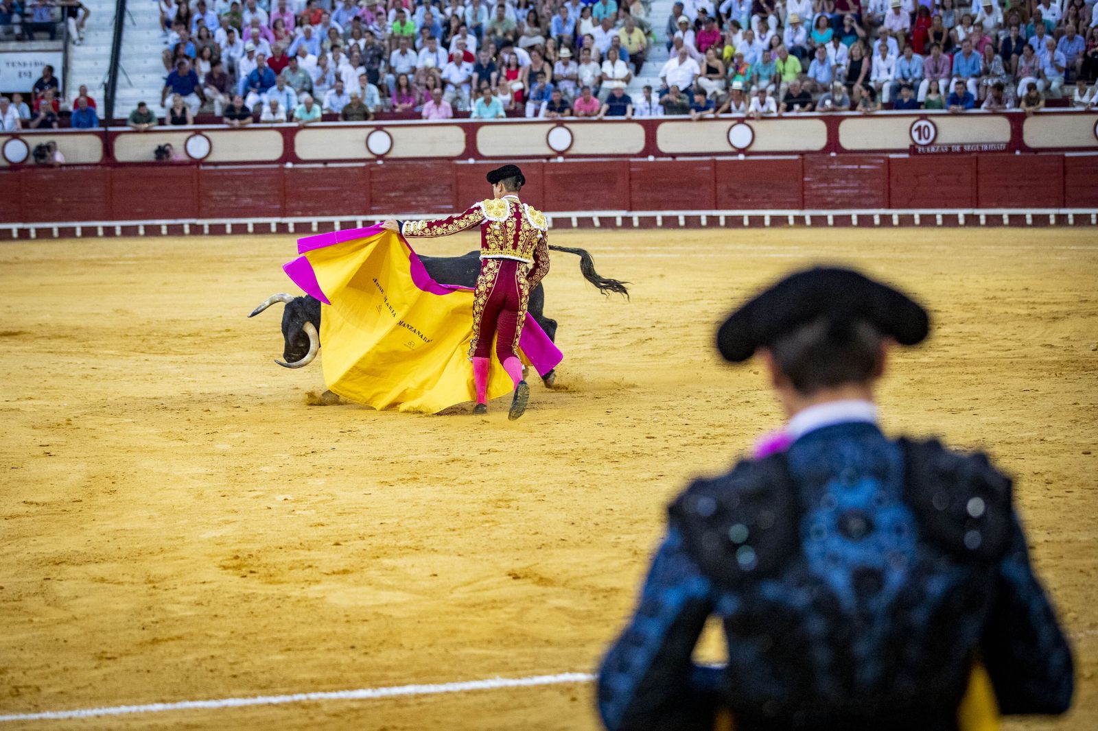 Daniel Crespo, Manzanares y Juan Ortega, en la plaza de toros de El Puerto