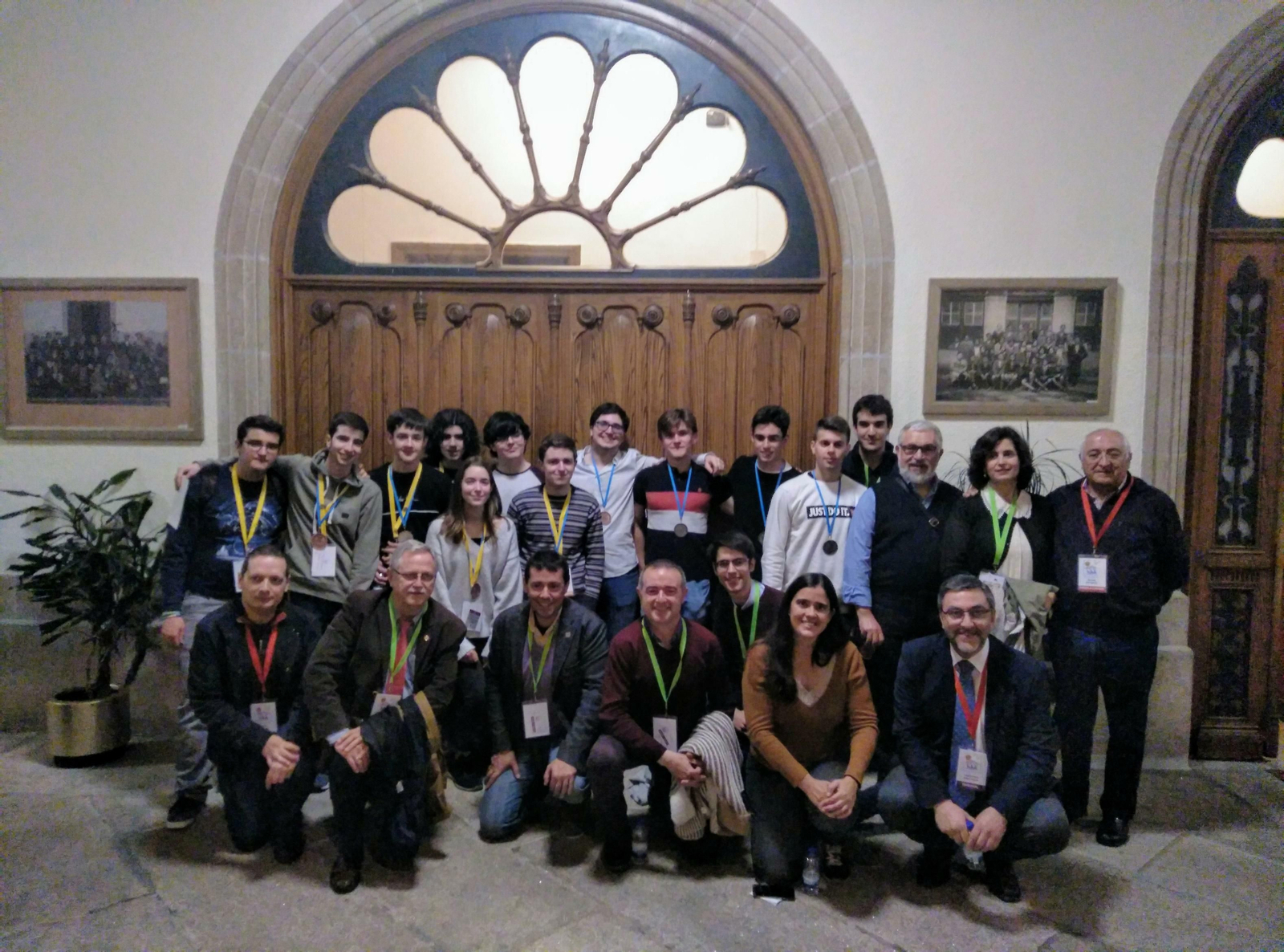 Delegación andaluza que participó en la fase final de la Olimpiada Matemática.