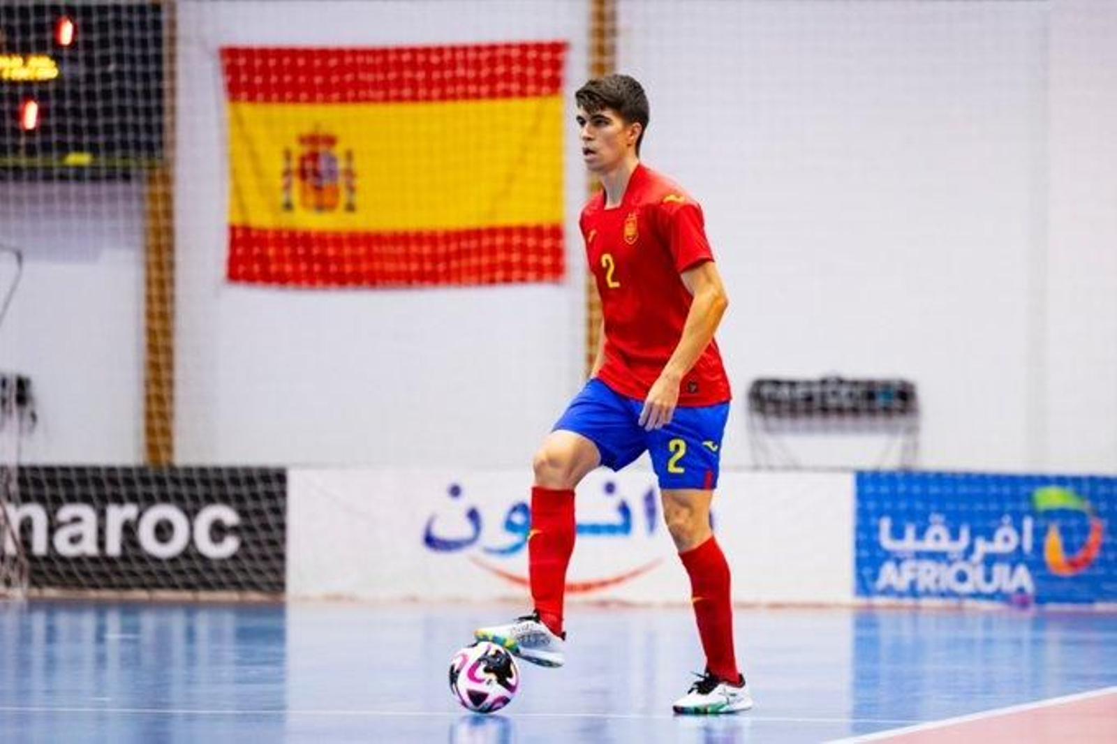 Antonio Pérez, en uno de los amistosos disputados en Marruecos.