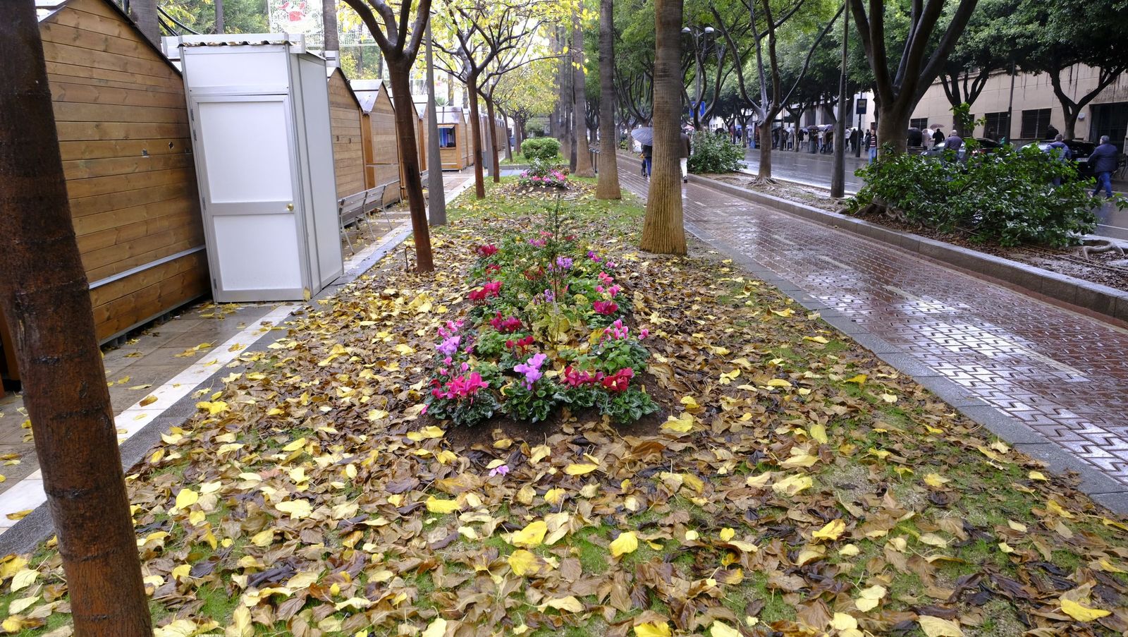 Fotografías de la cabalgata de los Reyes Magos pasada por agua en Almería