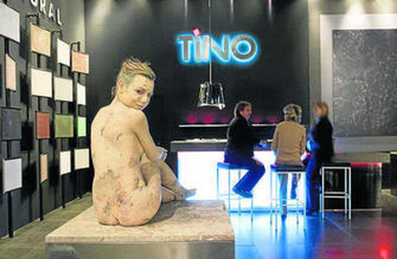 Tino Stone en una de sus asistencias a la feria Habitat en Madrid.