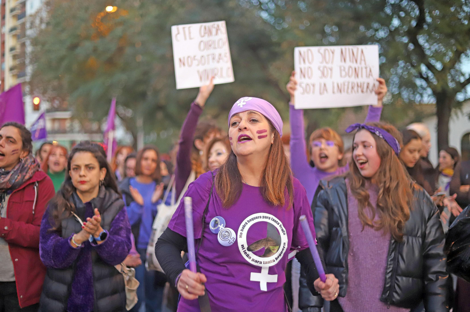 Imágenes de la manifestación del 8 de marzo, Día Internacional de la Mujer