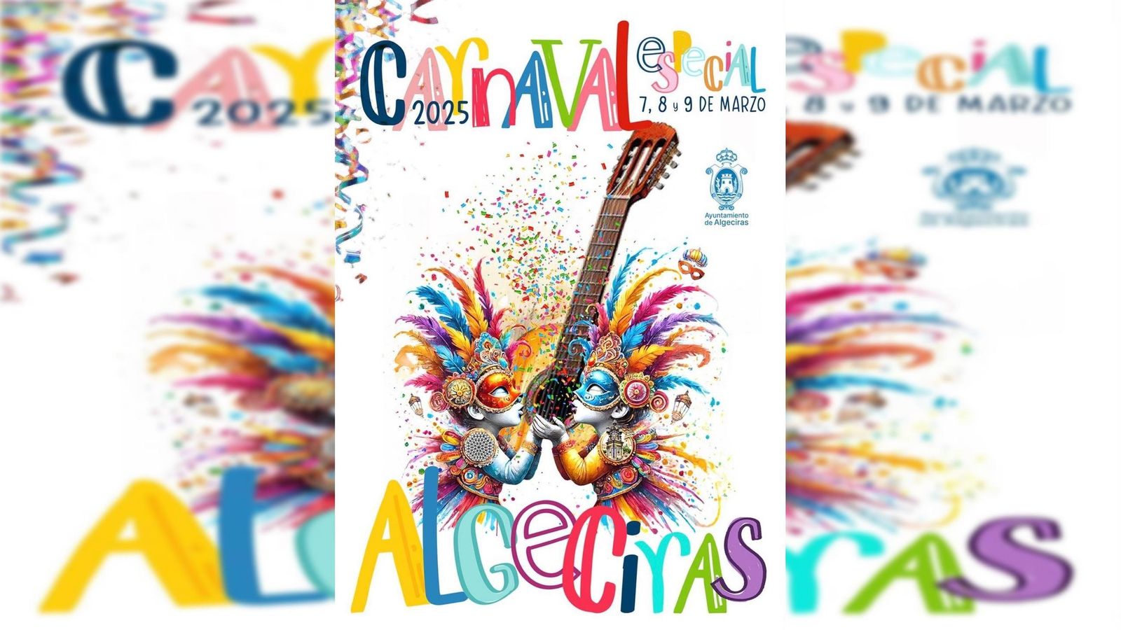 Cartel anunciador del Carnaval Especial 2025 de Algeciras.