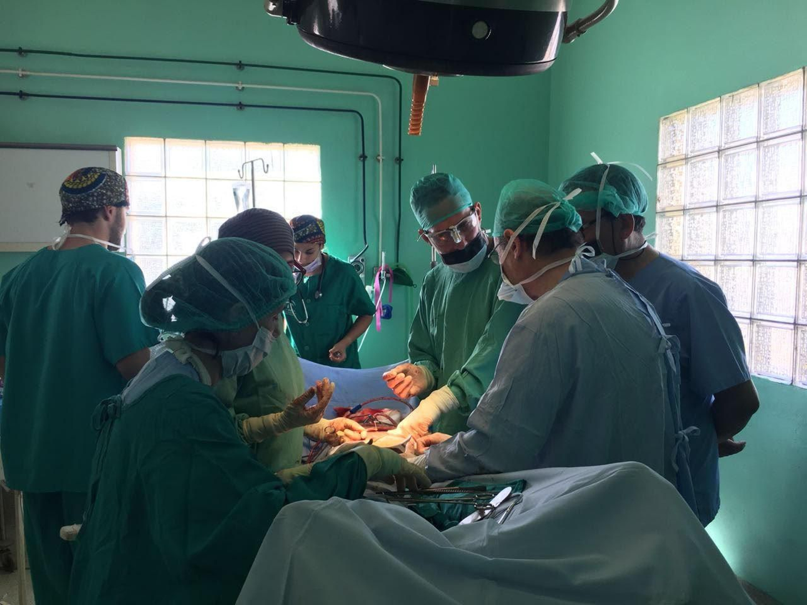 Una intervención en la que participaron los médicos gaditanos en Madagascar.