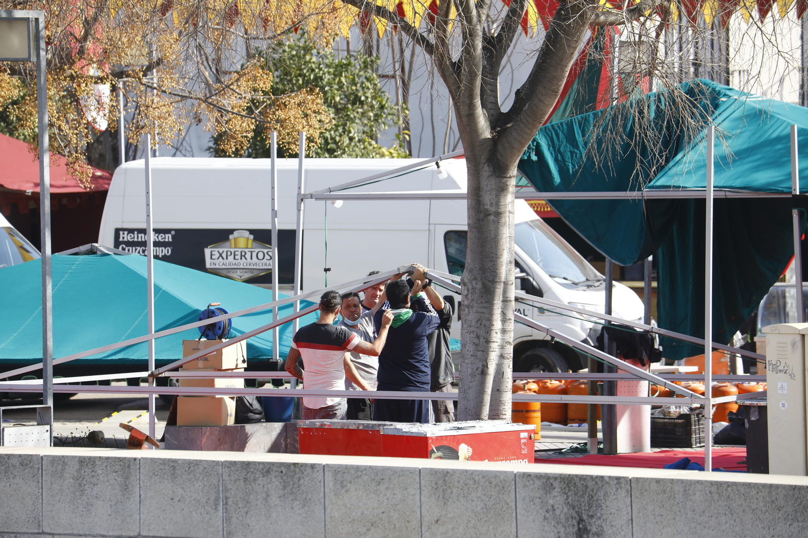 Así son los preparativos del Mercado Renacentista de Córdoba