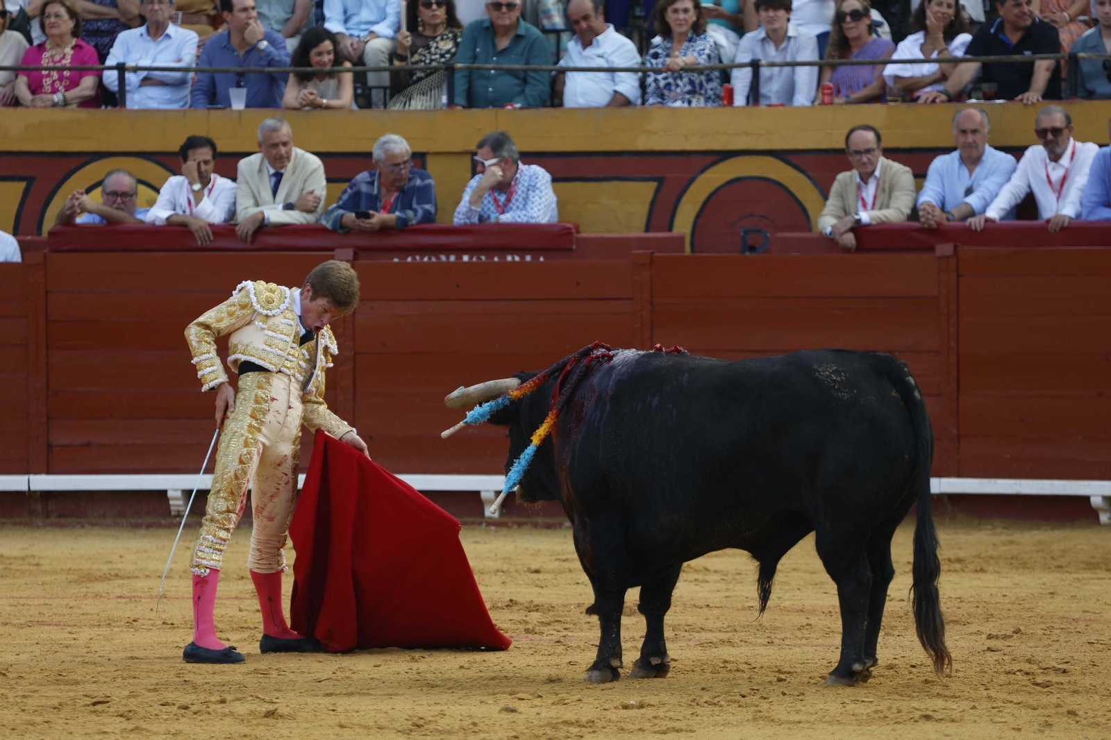 Fotos de la brava corridade La Palmosilla con Emilio de Justo, Borja Jiménez y David de Miranda