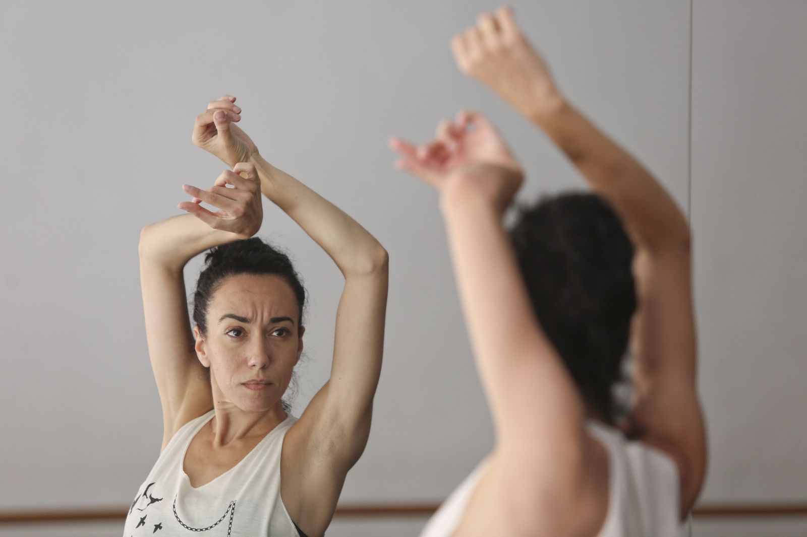 Nieves Rosales en el Conservatorio Superior de Danza de Málaga.