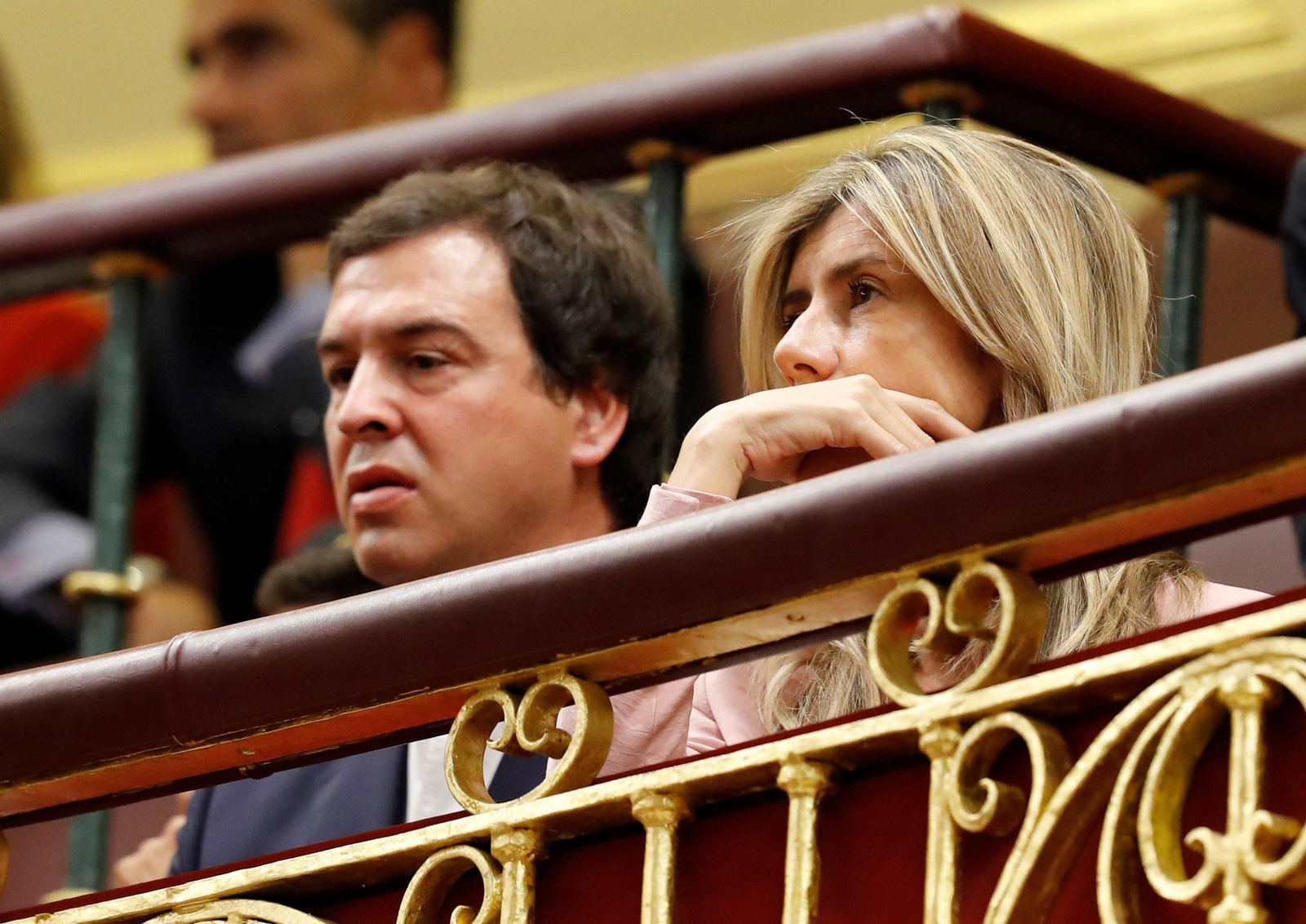 David Sánchez y Begoña Gómez, hermano y mujer del presidente del Gobierno, Pedro Sánchez.