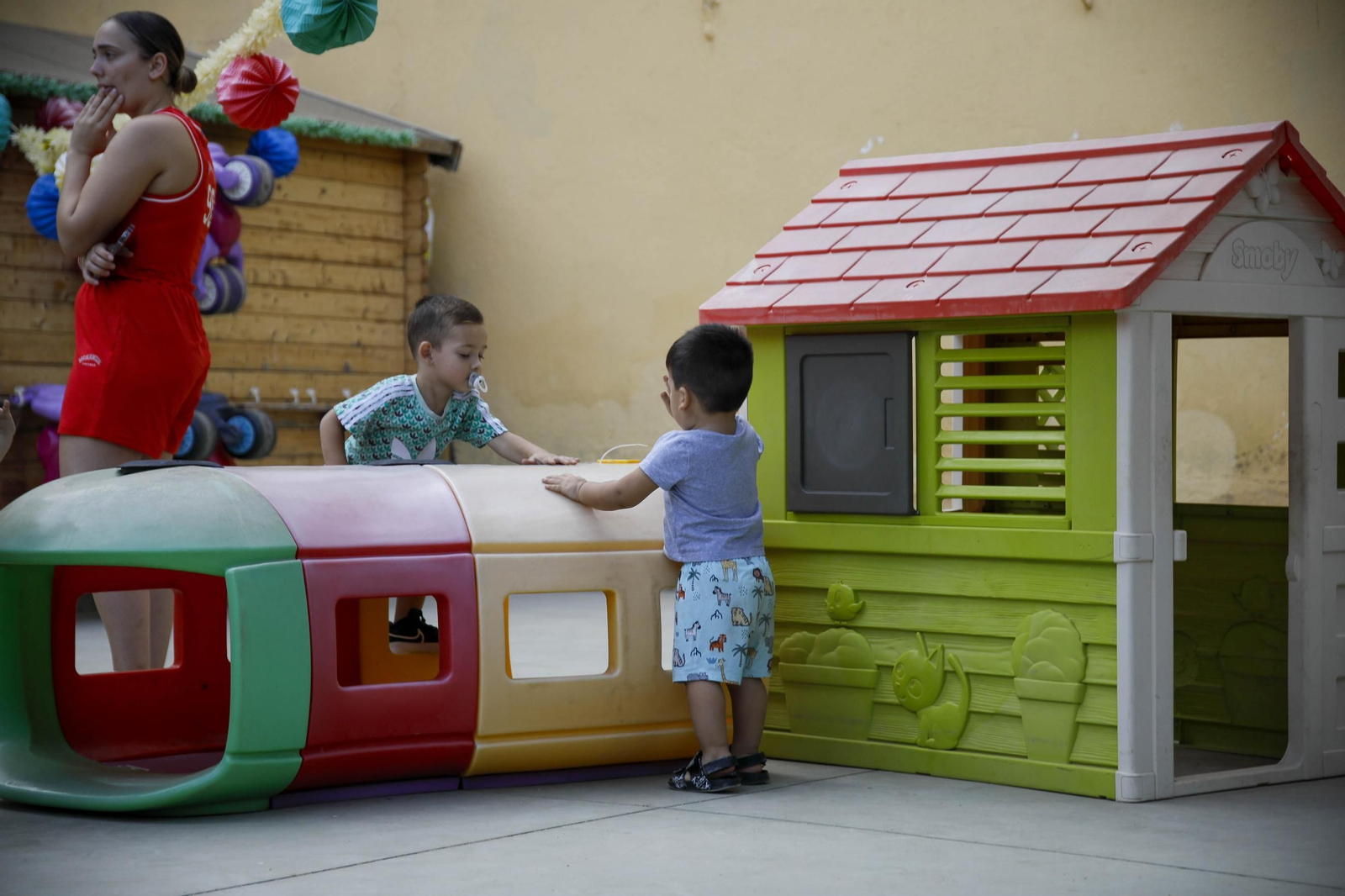 Las imágenes del regreso a las aulas de los más pequeños de Almería
