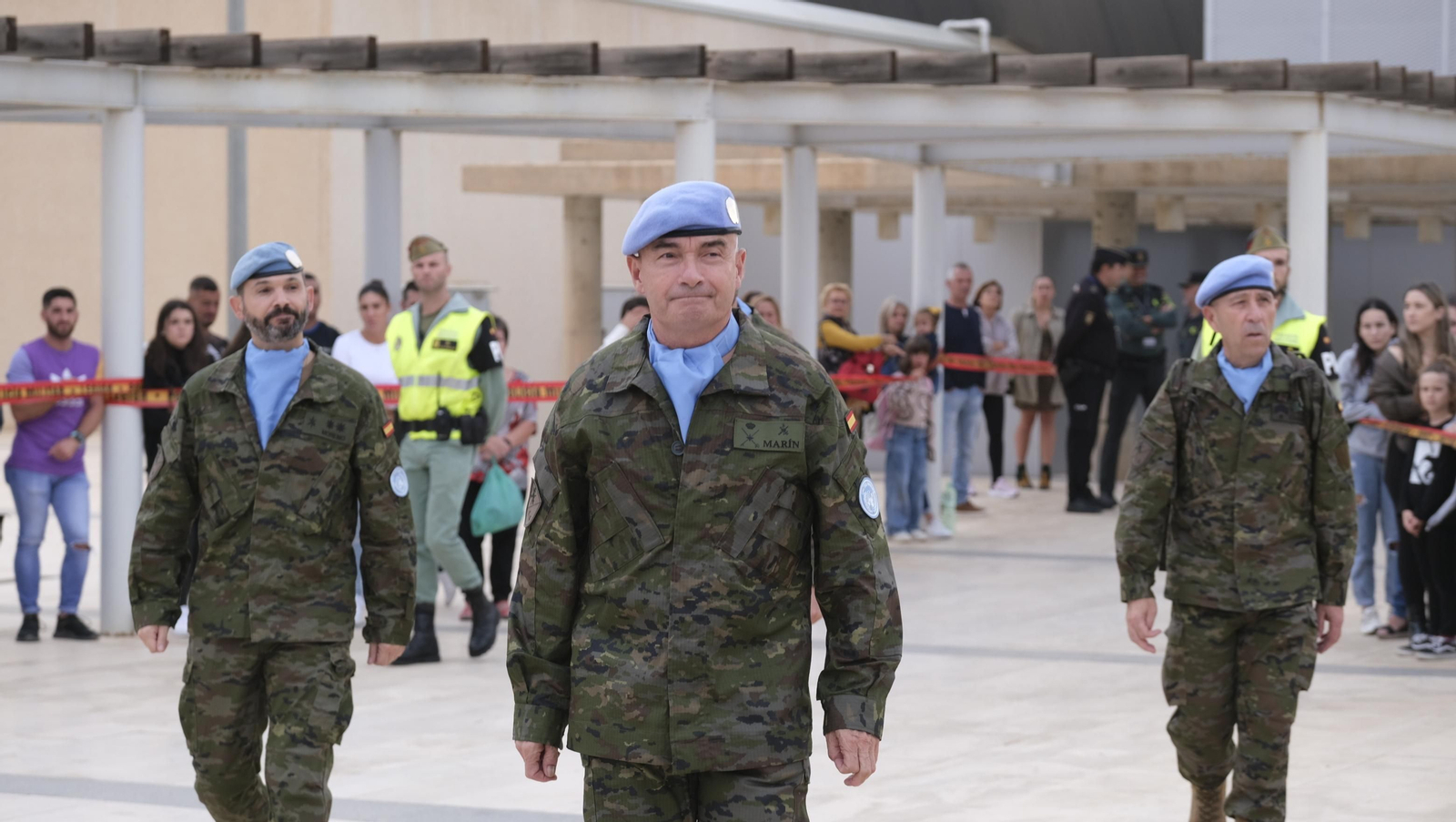 Imágenes de la salida del segundo contingente de La Legión con destino el Líbano