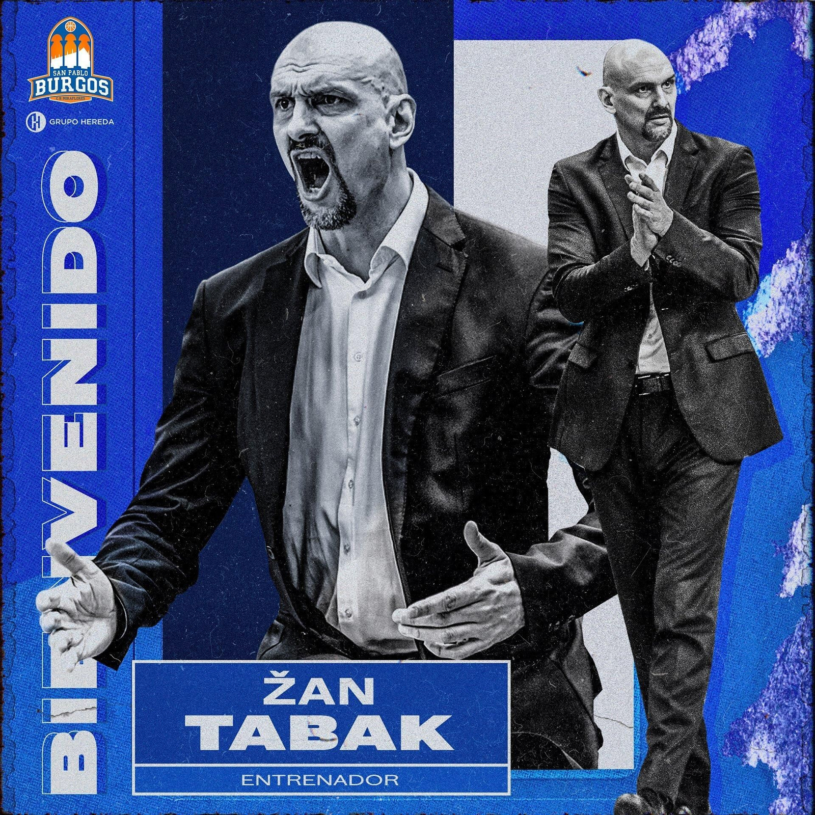 Zan Tabak, entrenador del San Pablo Burgos.