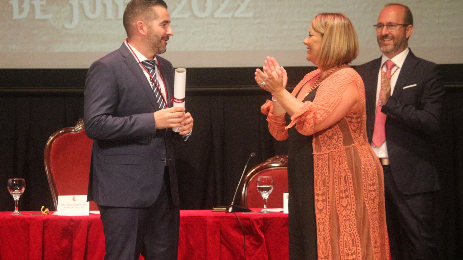 Jesús Cantero tras ser distinguido como Hijo Predilecto de Puerto Real