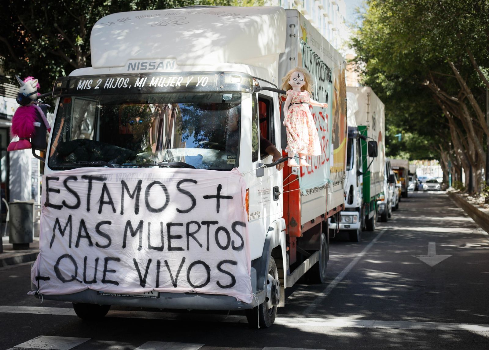 Protestas agrícolas en Almería.