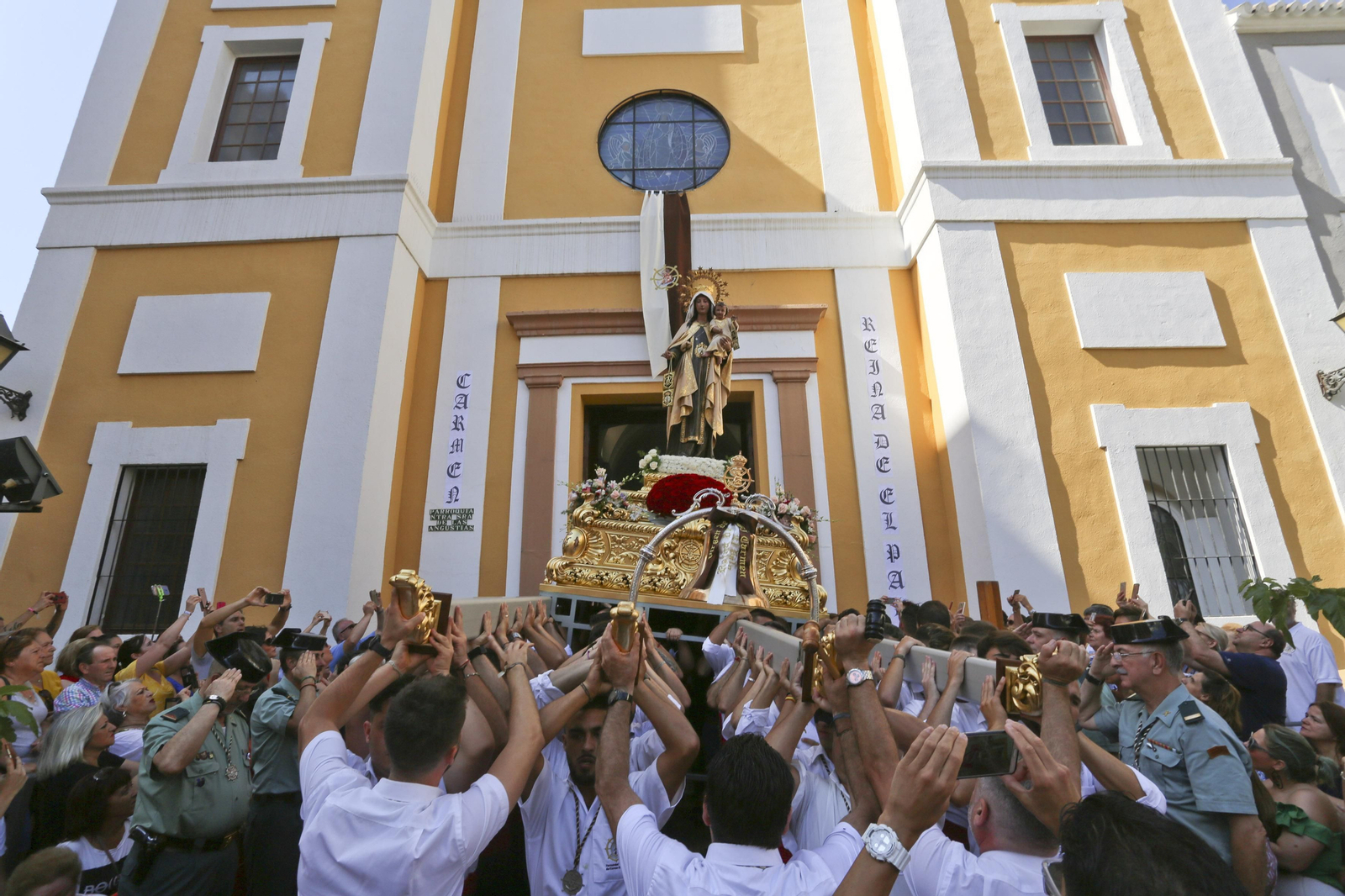 Las fotos de las procesiones de la Virgen del Carmen en Málaga