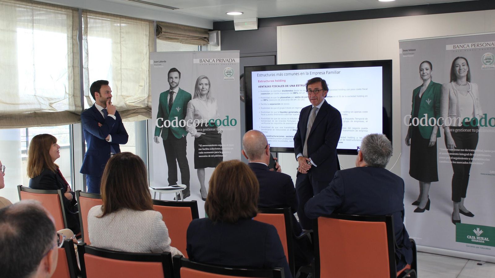 Juan Laborda y Luis Bravo durante el evento 2