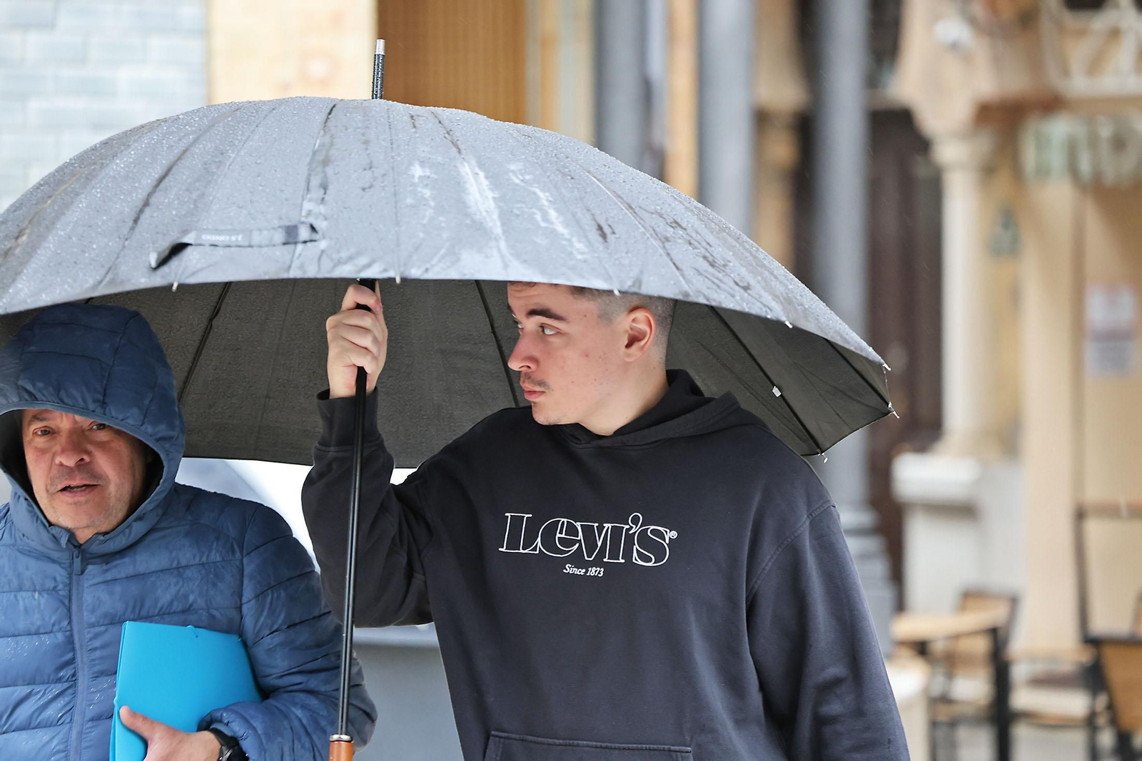Las imágenes de la mañana de lluvia en Huelva