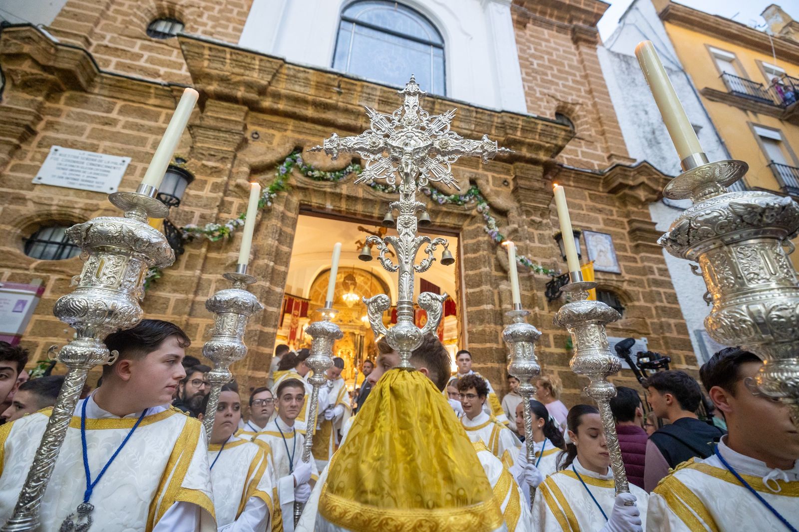 Las imágenes de la procesión de la Virgen de la Palma, en Cádiz