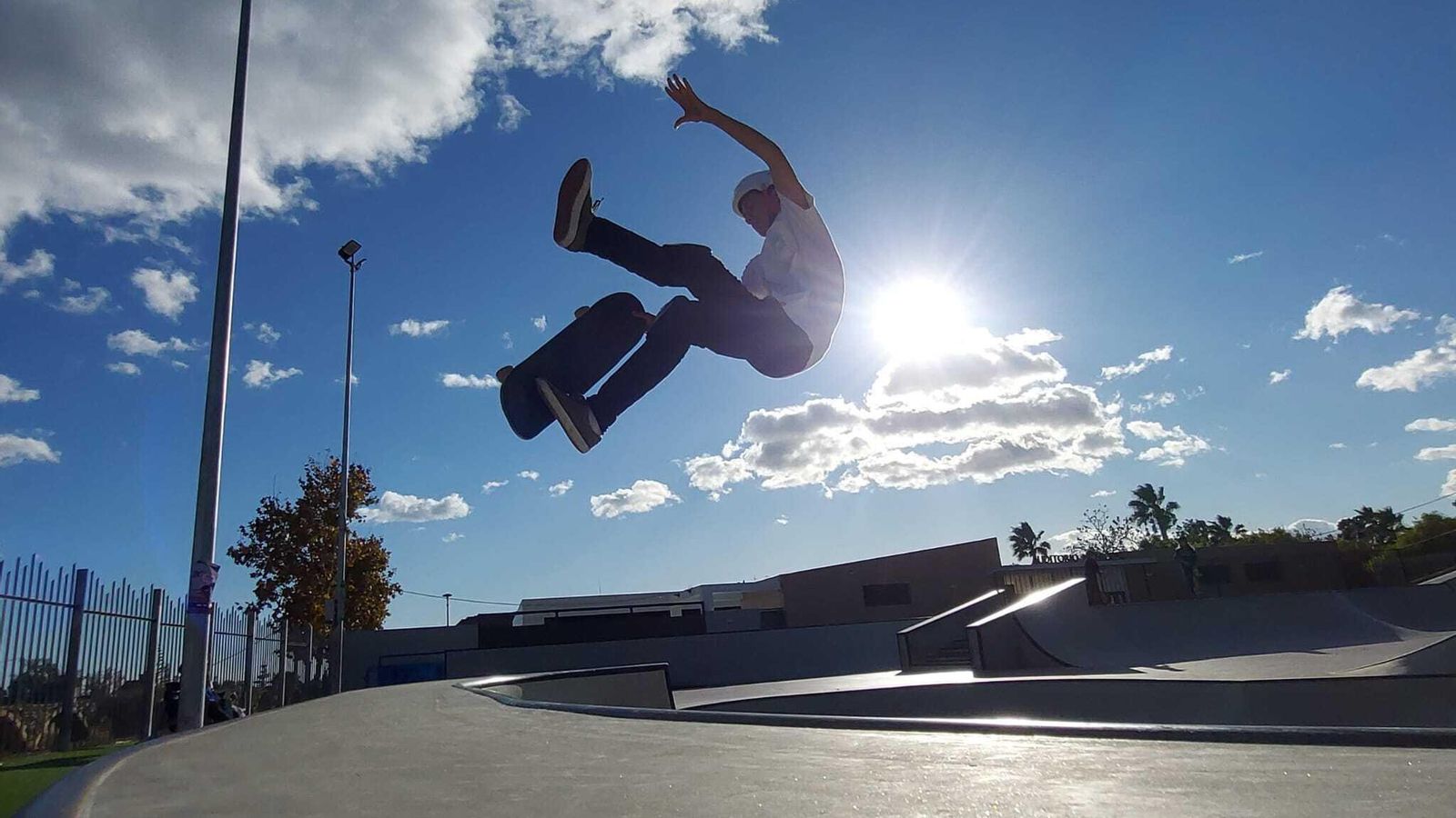 El skater malagueño, en acción.