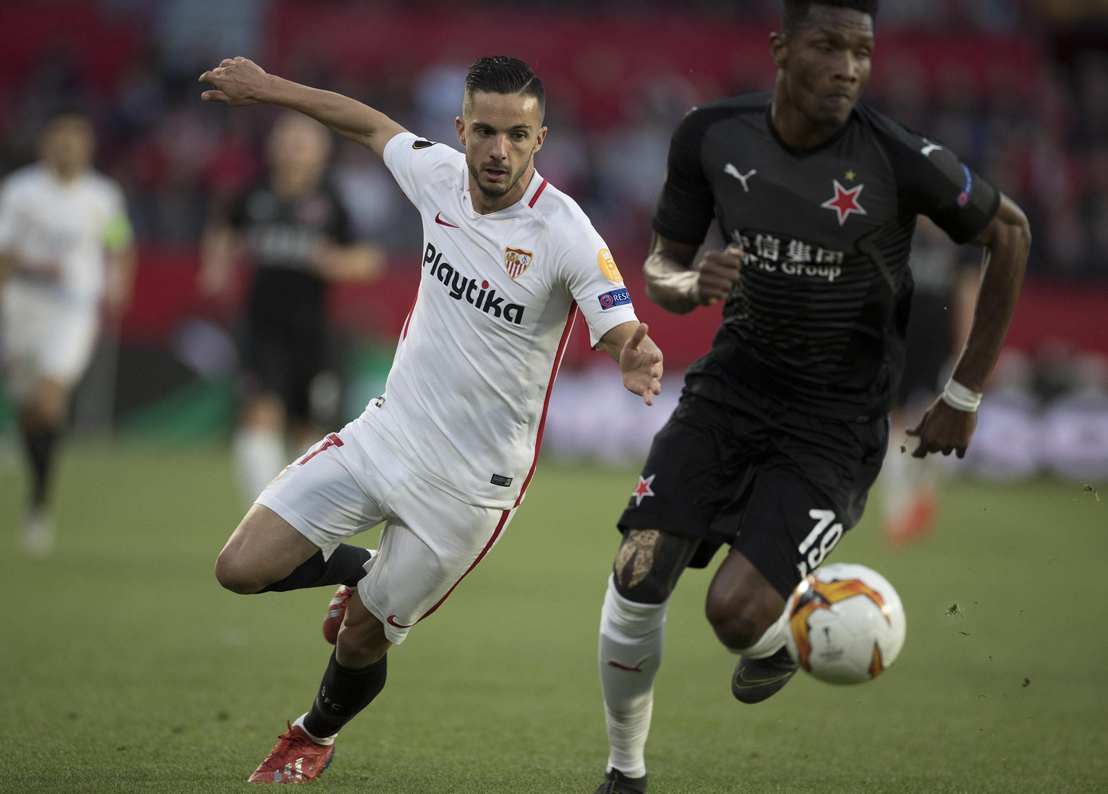 Las imágenes del Sevilla FC - Slavia de Praga