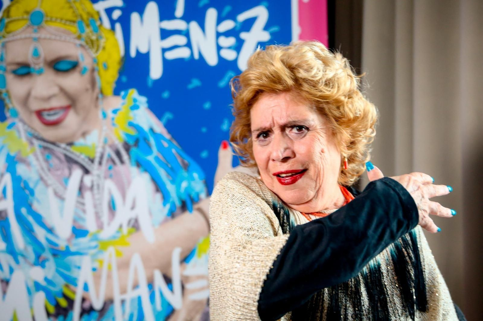 La cantante María Jiménez durante la presentación de su disco  ‘La vida a mi manera’.