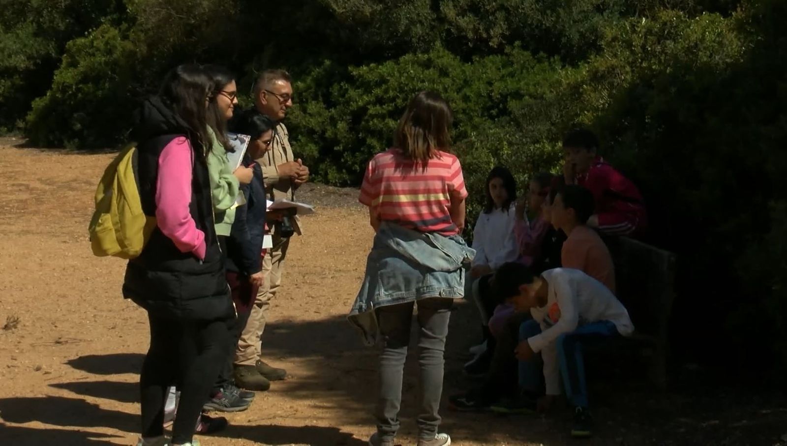 Actividades escolares sobre la recuperación del parque de Las Canteras