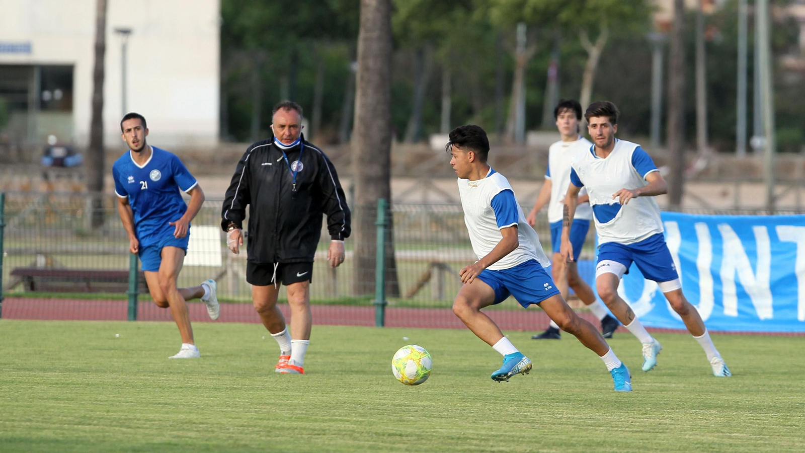 Primer entrenamiento del Xerez DFC en el Pepe Ravelo