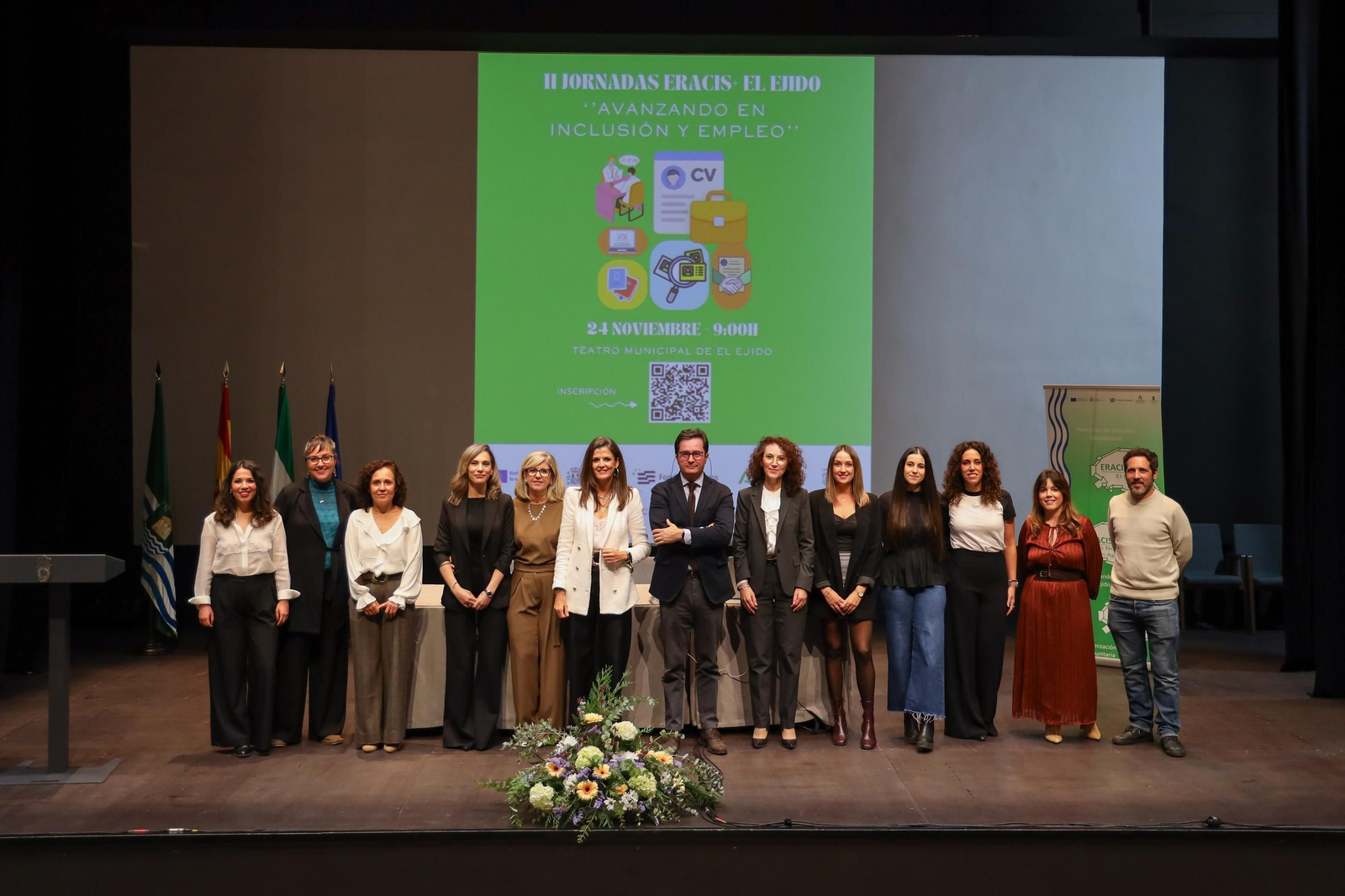 El equipo de gobierno del Ayuntamiento de El Ejido presente en la II Jornada Eracis.