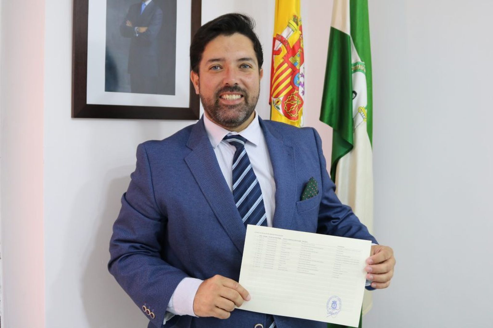 Antonio Miguel Enamorado, cabeza de lista del PP en Lora del Río, el más votado en 2019.