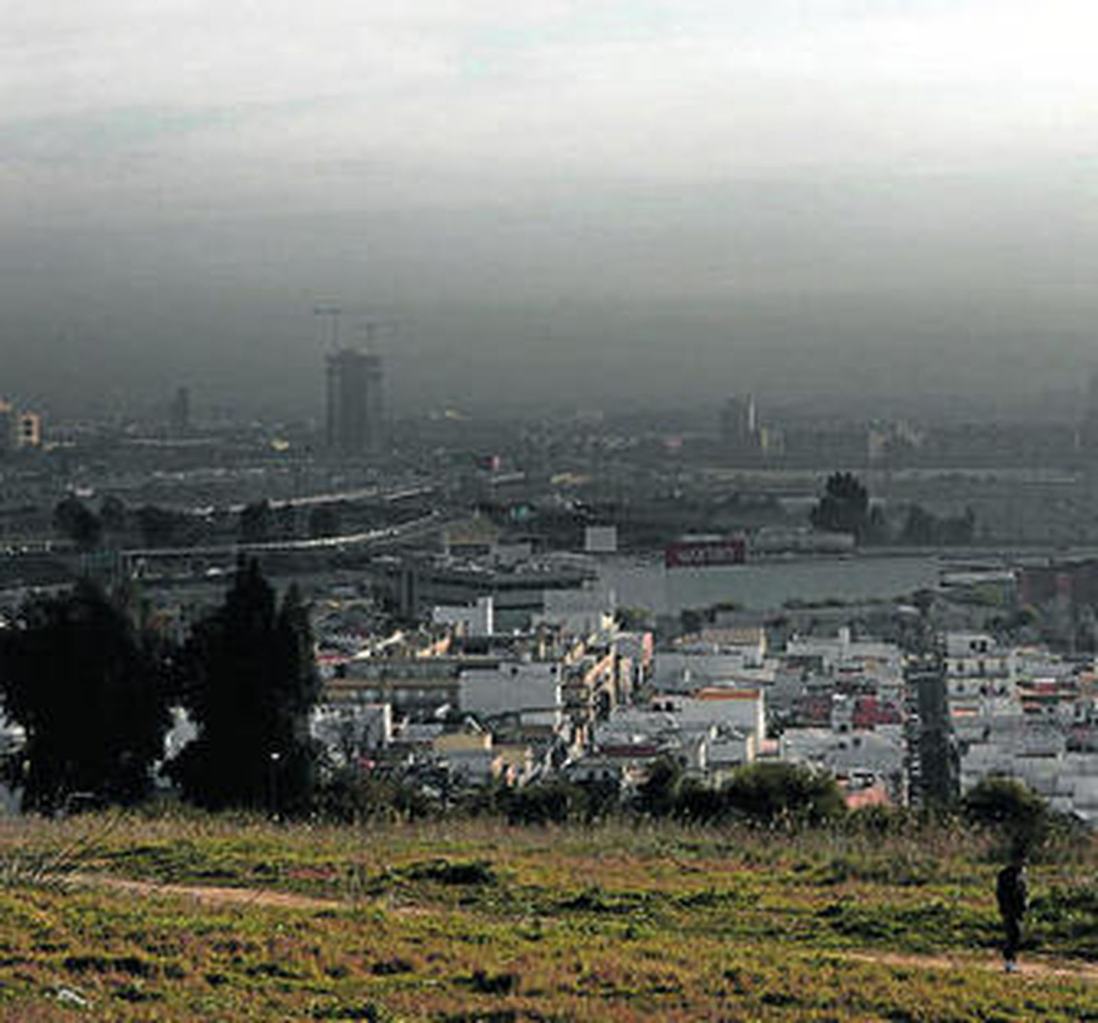Episodio de contaminación en Sevilla la pasada semana.