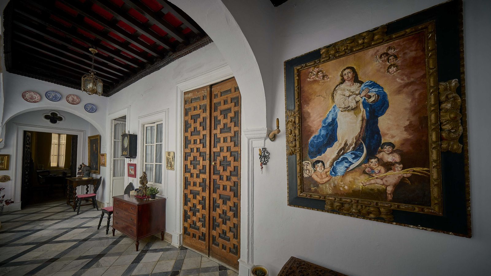 Interior de la finca en Antonio López 7.