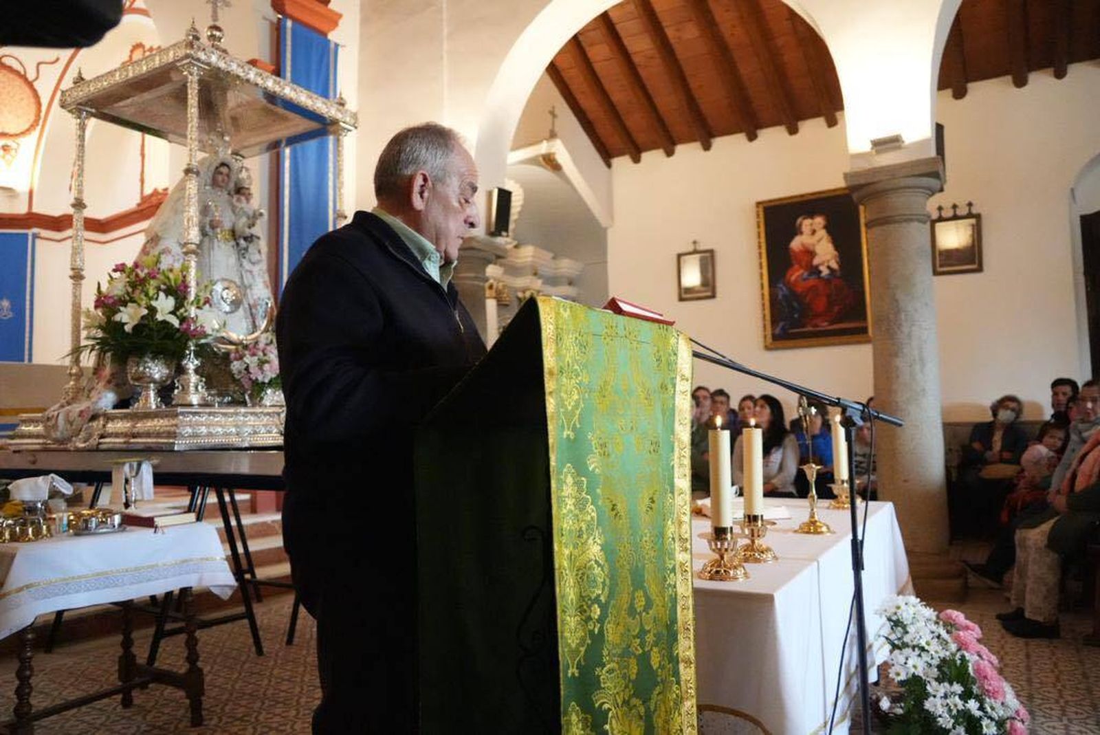 La Virgen de Luna sale en procesión en rogativa de lluvia, en fotografías