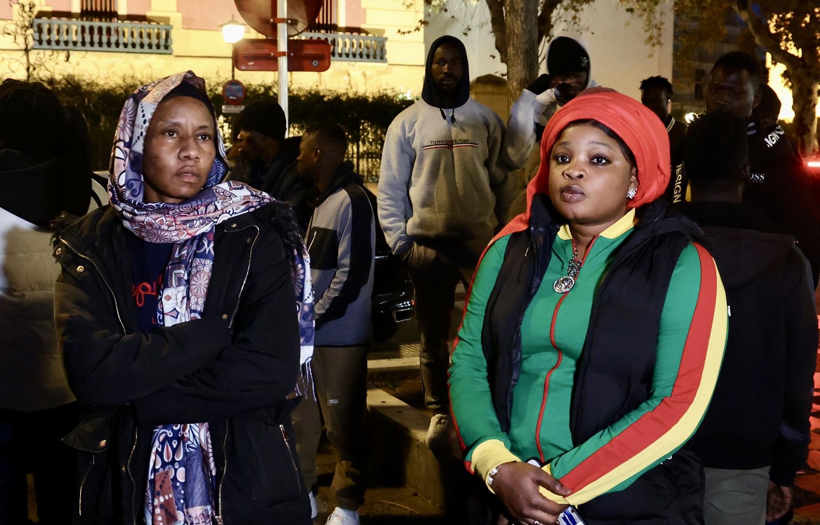 Concentración de senegaleses por la muerte de Mamouth