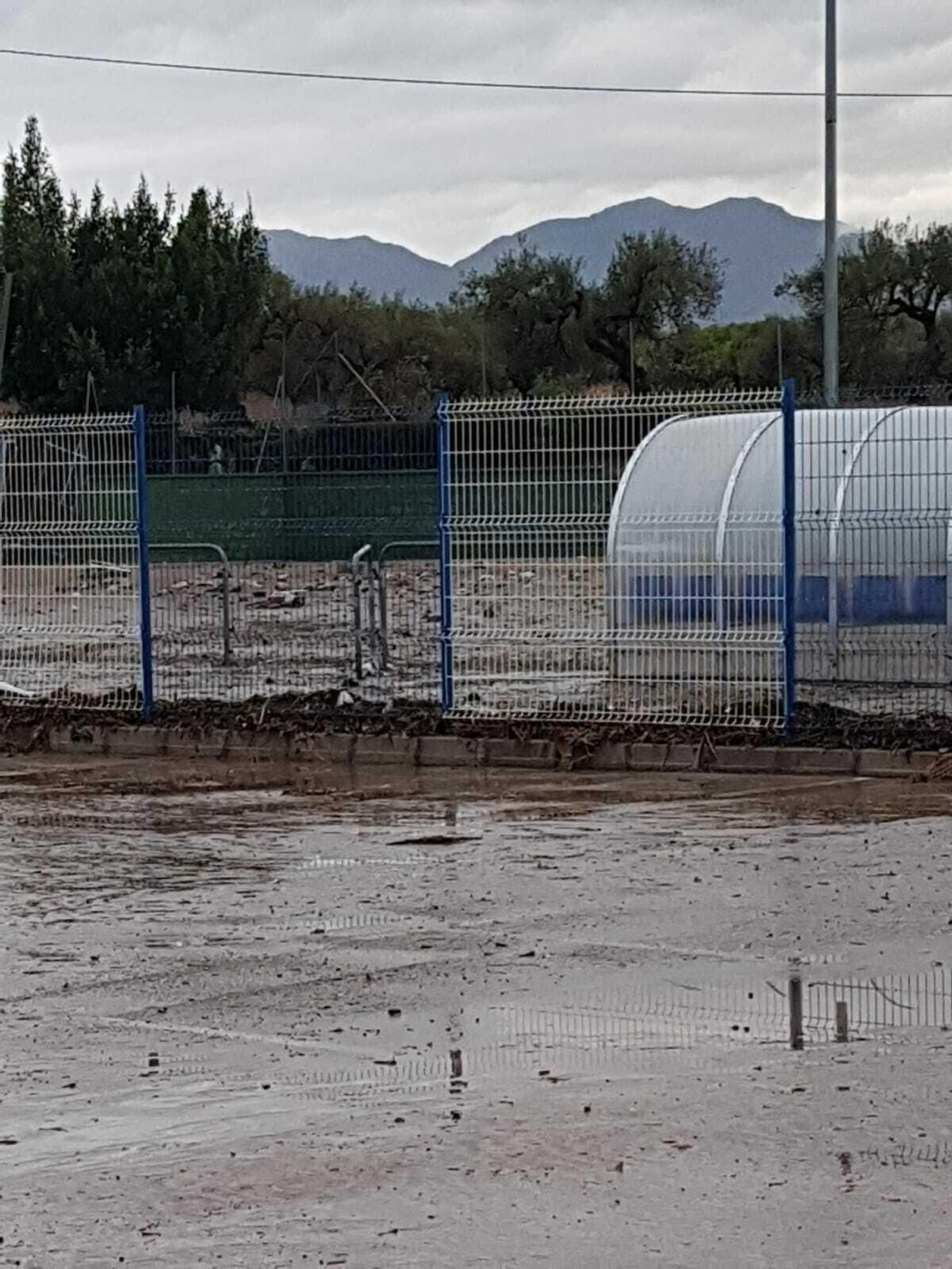 Los efectos de la tormenta en Alhaurín el Grande.