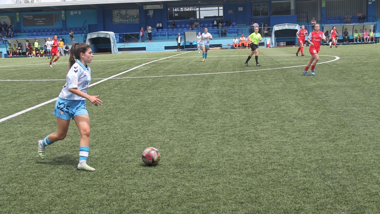 Daniela Sáenz en su debut la pasada campaña con el primer equipo del MCF Femenino.