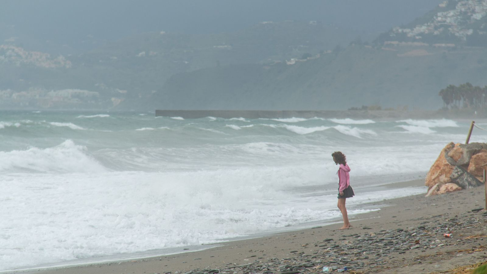 Efectos de la borrasca  Ciarán en la Costa.