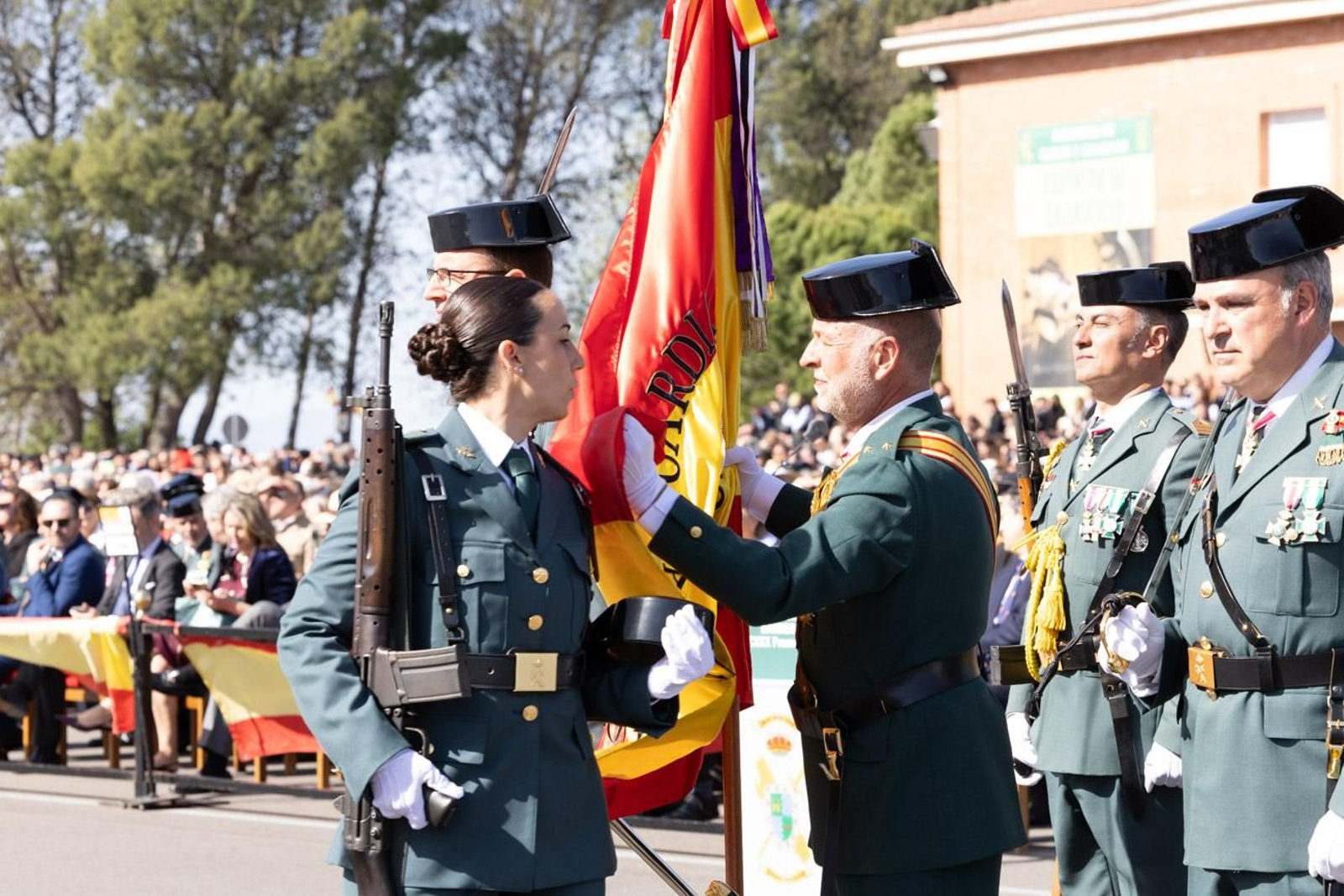 Acto de jura de bandera de la 130ª promoción de guardias civiles de la Academia de Baeza