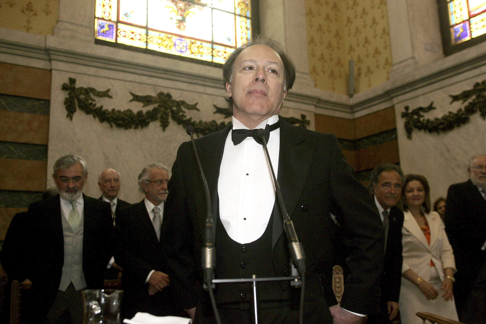 Javier Marías, en su ingreso en la RAE.