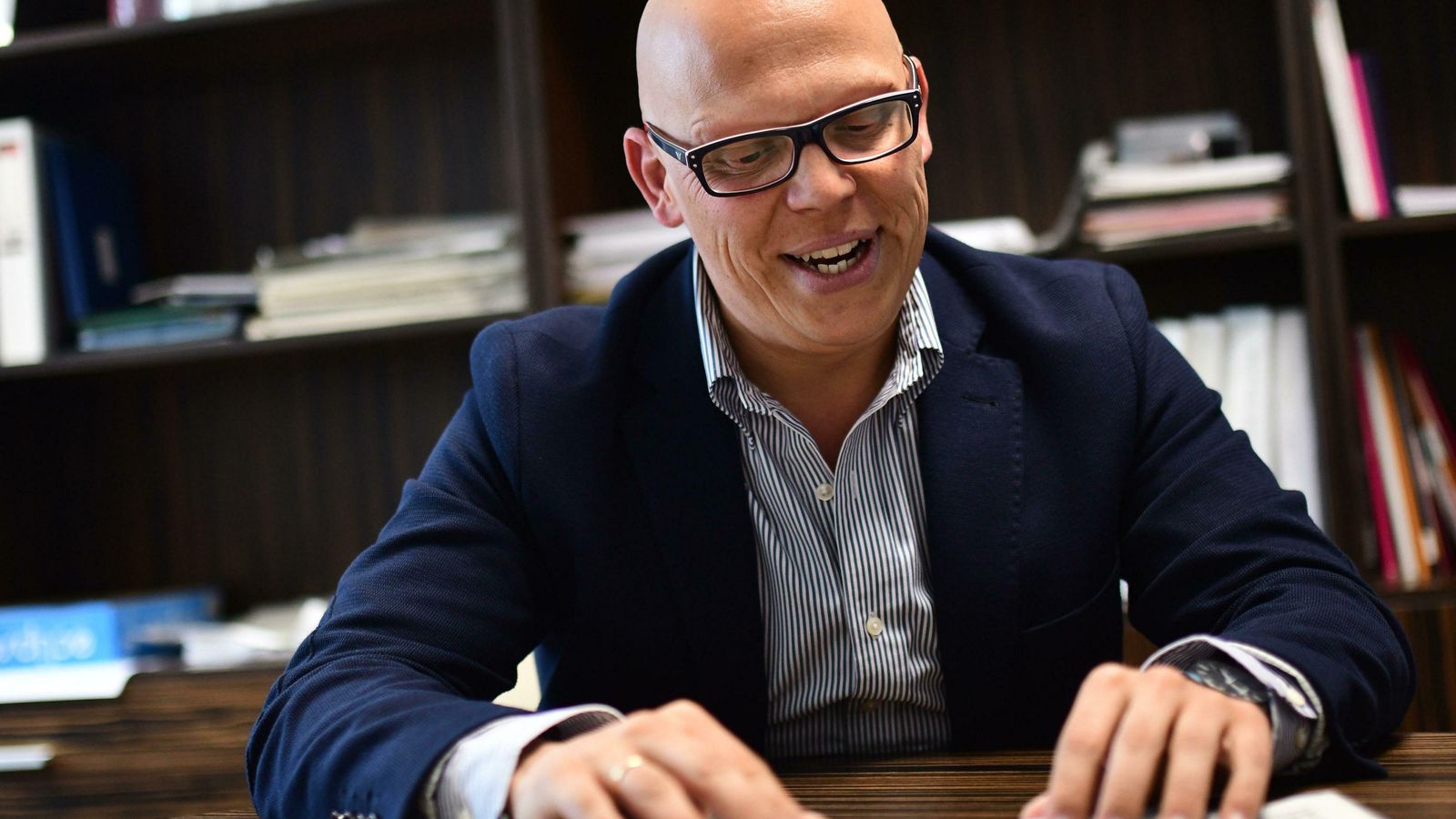 Rafael Linares, durante la entrevista