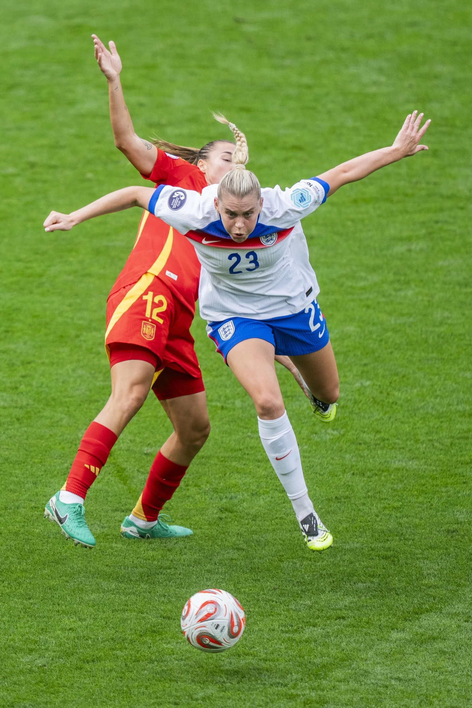 Las mejores imágenes de la final España - Inglaterra de la Eurocopa femenina