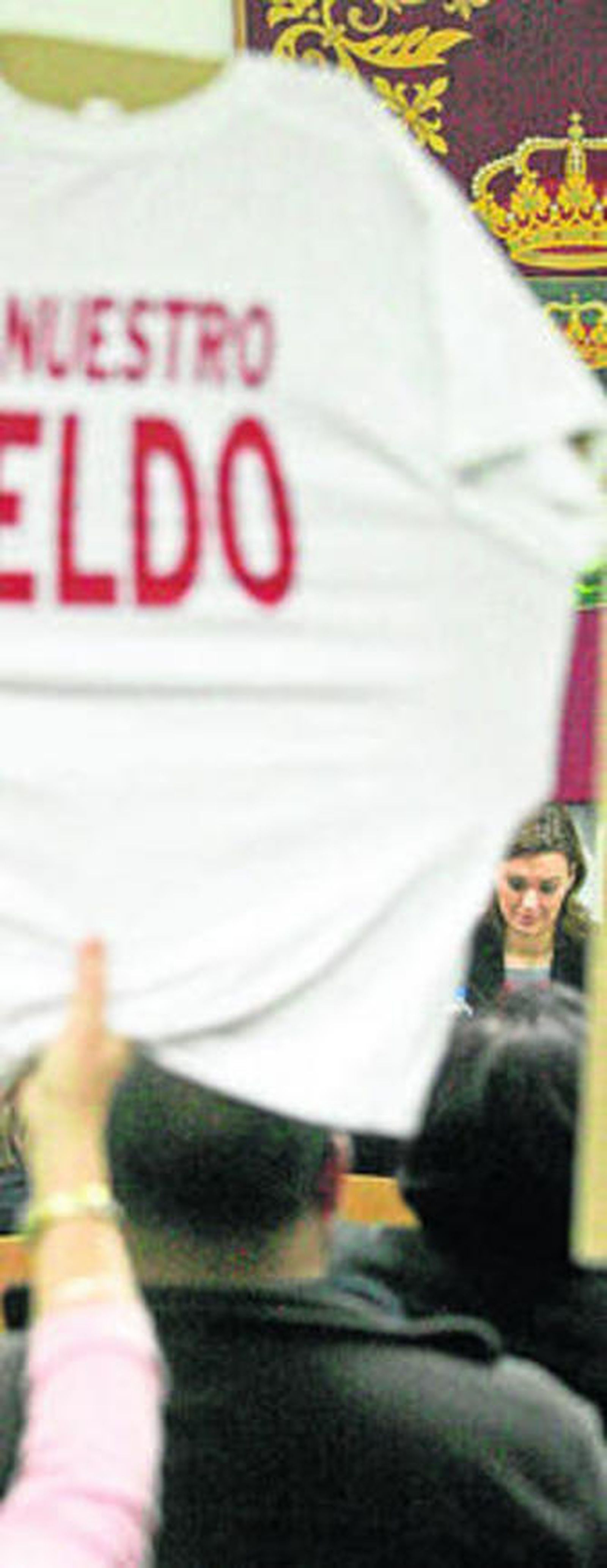 Una protesta en un pleno.