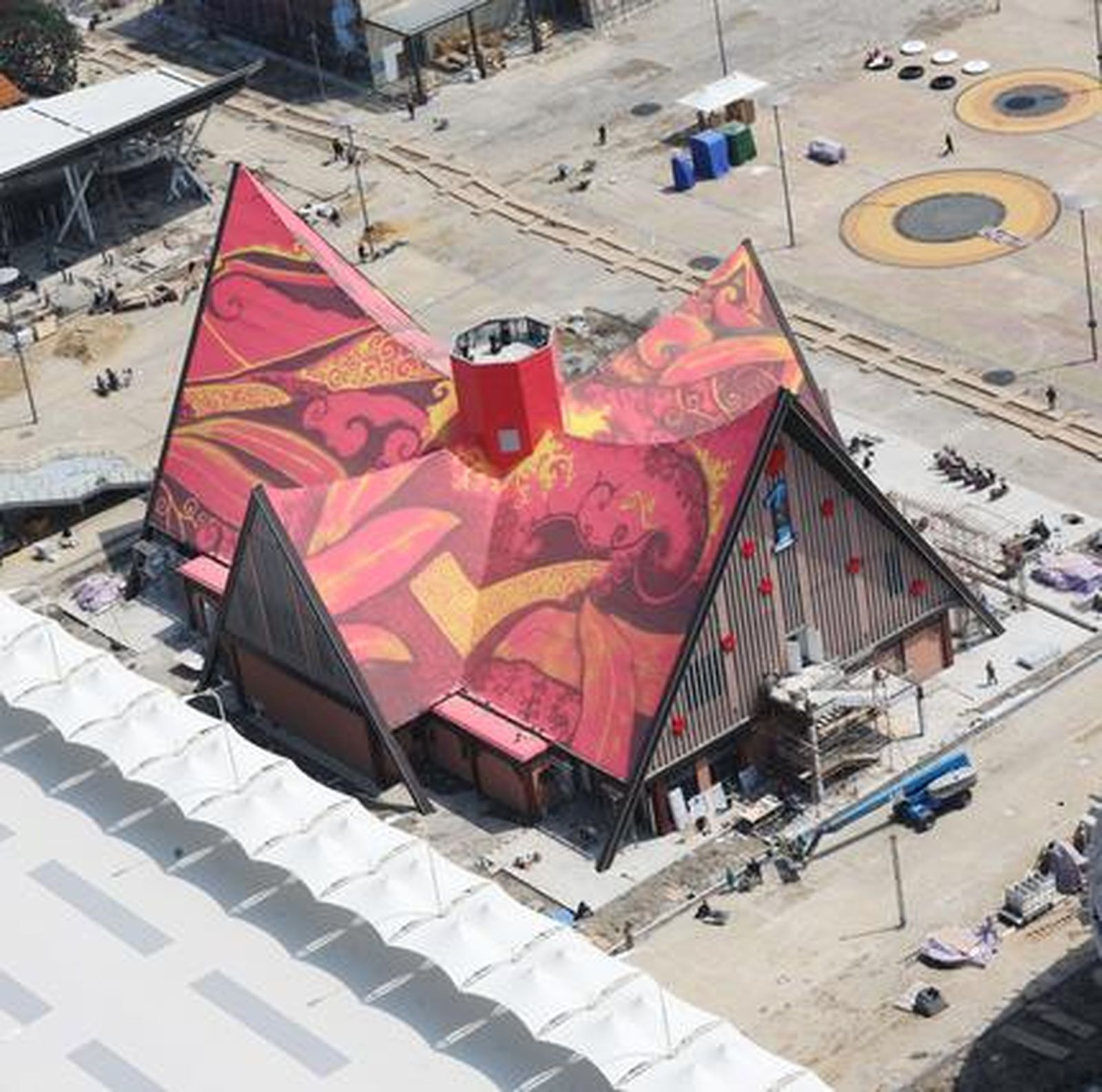 Vista aérea del Pabellón Malasio.

Foto: AFP Photo