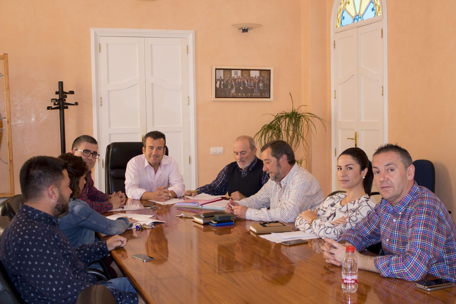 El alcalde en la Junta de Gobierno.