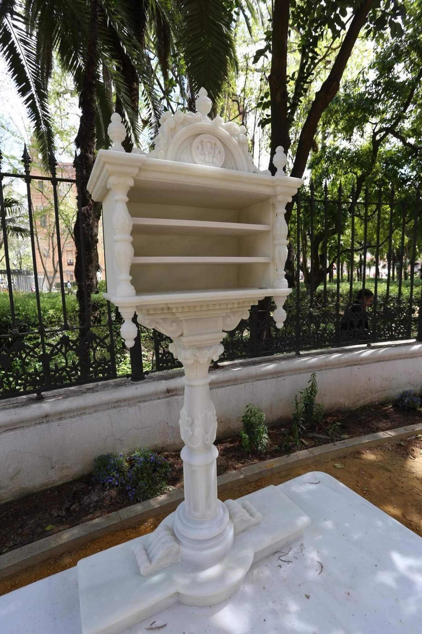 La restauración de la glorieta de Bécquer