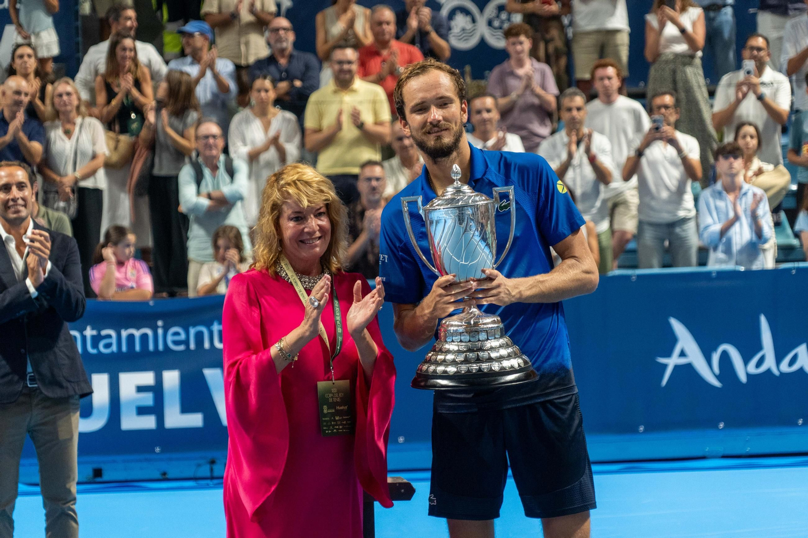Imágenes de la final masculina de la Copa del Rey de tenis entre Daniil Medvedev y Alejandro Davidovich