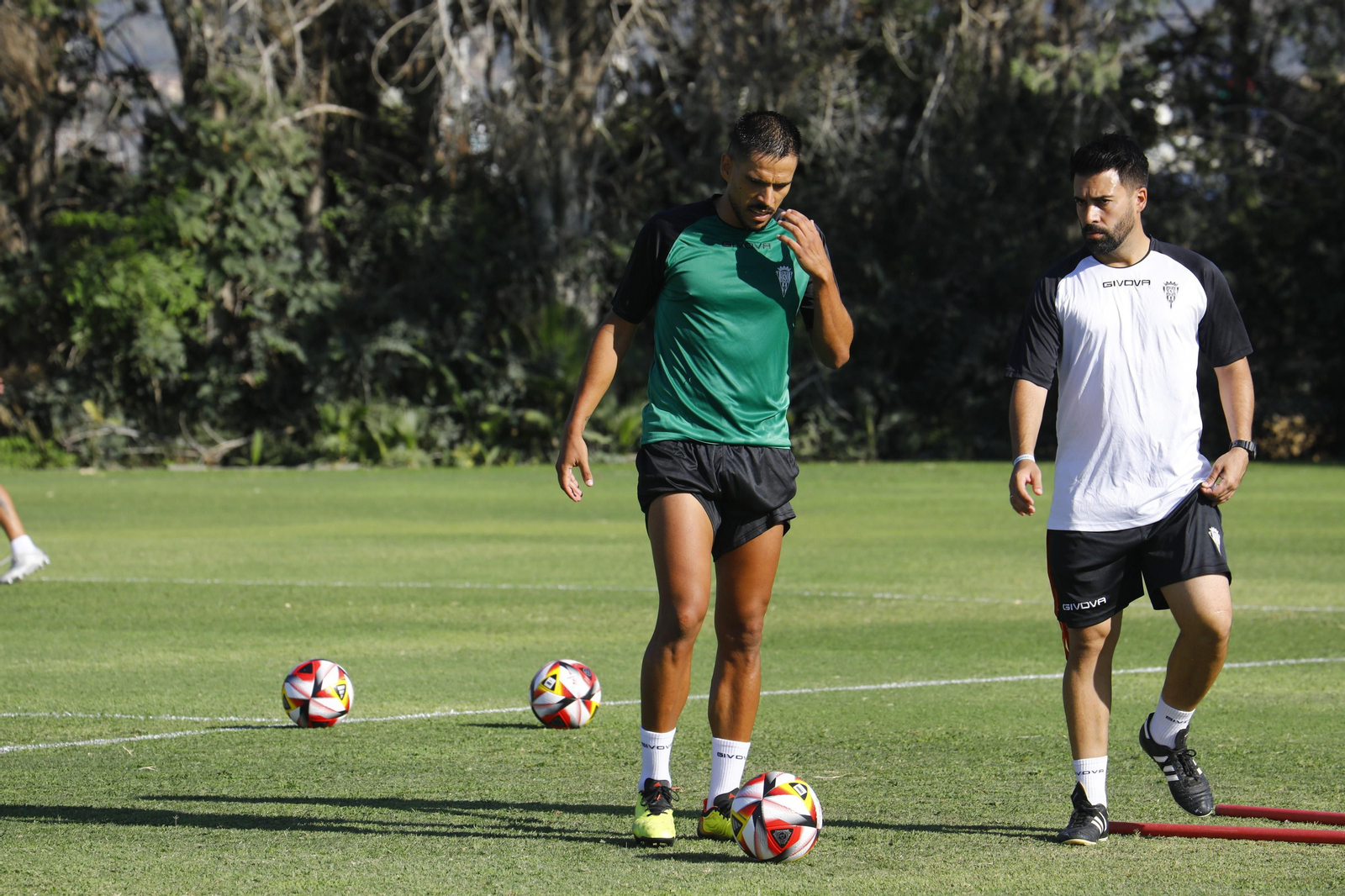 El primer entrenamiento de Recio con el Córdoba CF, en imágenes