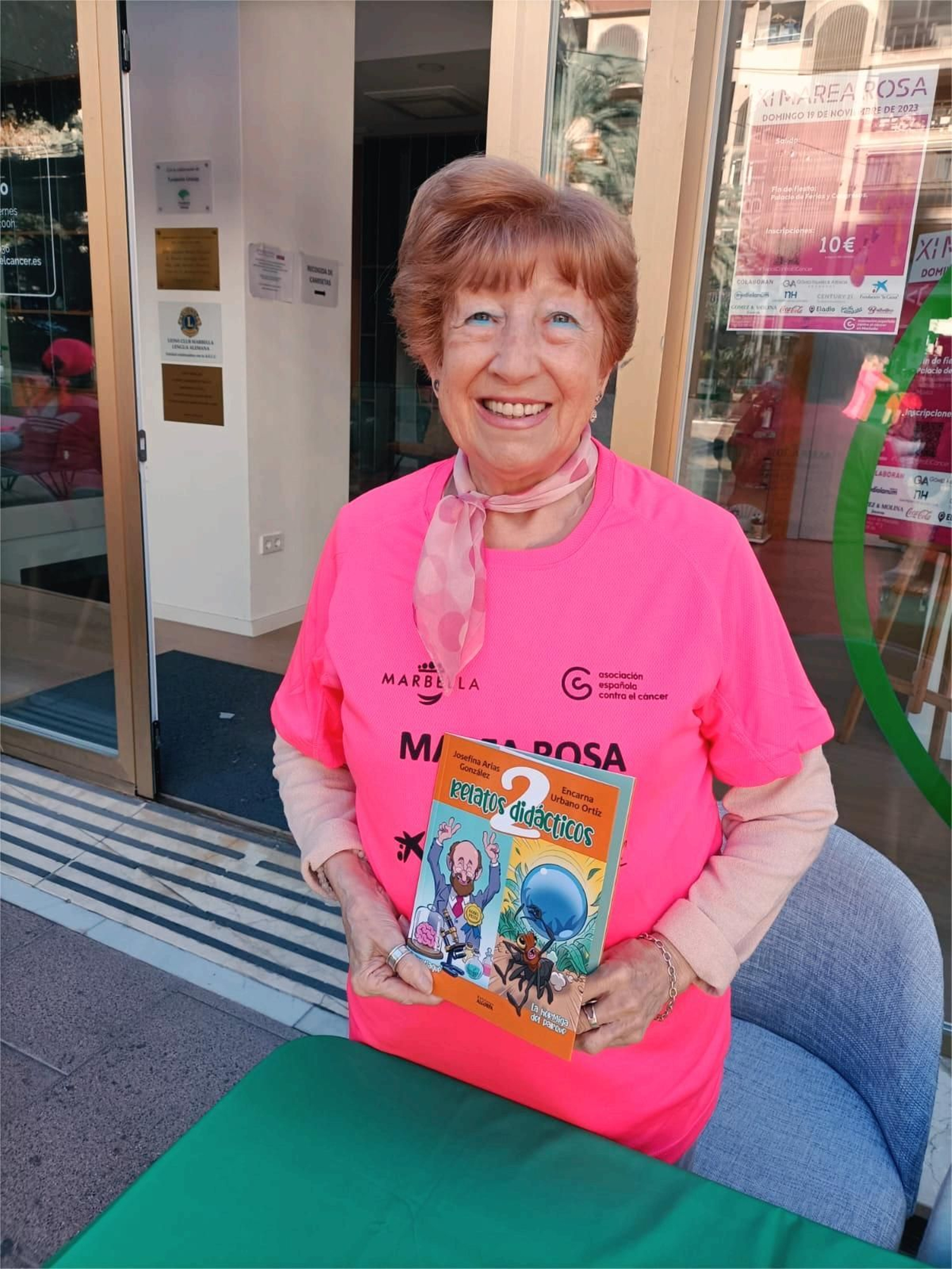 En una jornada de la Marcha Rosa.