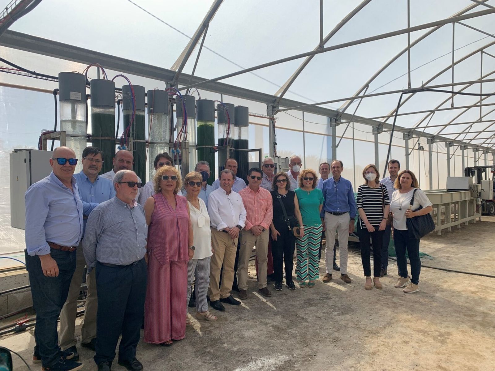 Los vocales del Pleno de la Cámara de Comercio de Almería, en las instalaciones de Biorizon