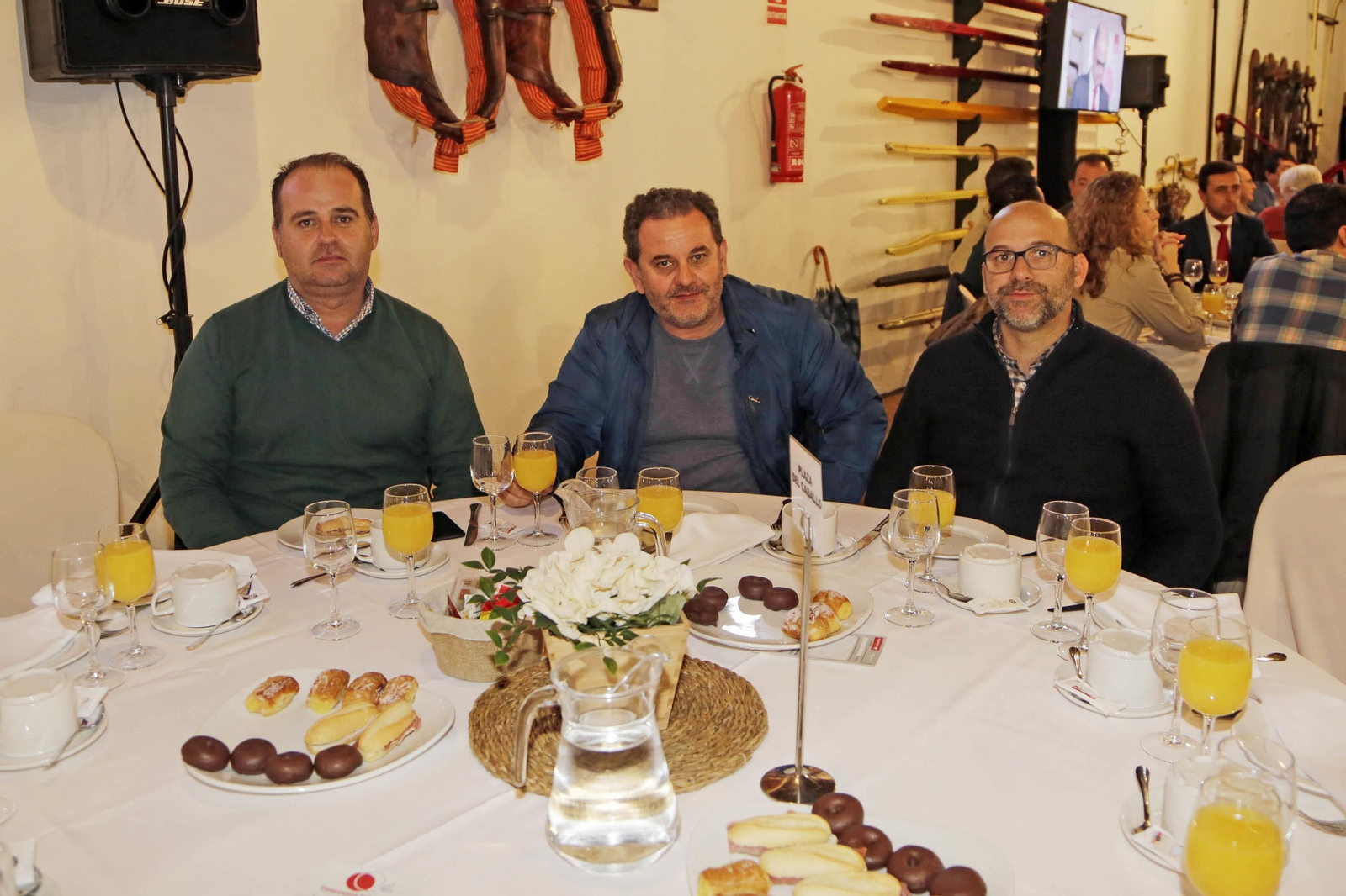 Juan Carlos Caro, Sergio Sánchez y Juan Manuel Florido.