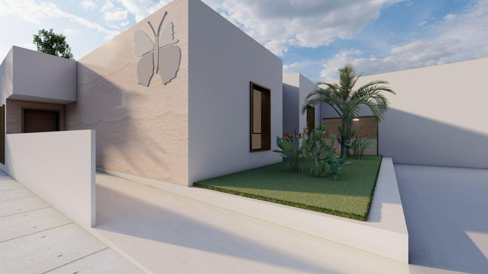 Aspecto de la fachada de la nueva residencia de Asprodalba.